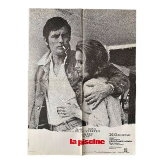 Original cinema poster "La Piscine" Alain Delon, Romy Schneider 60x80cm 1974