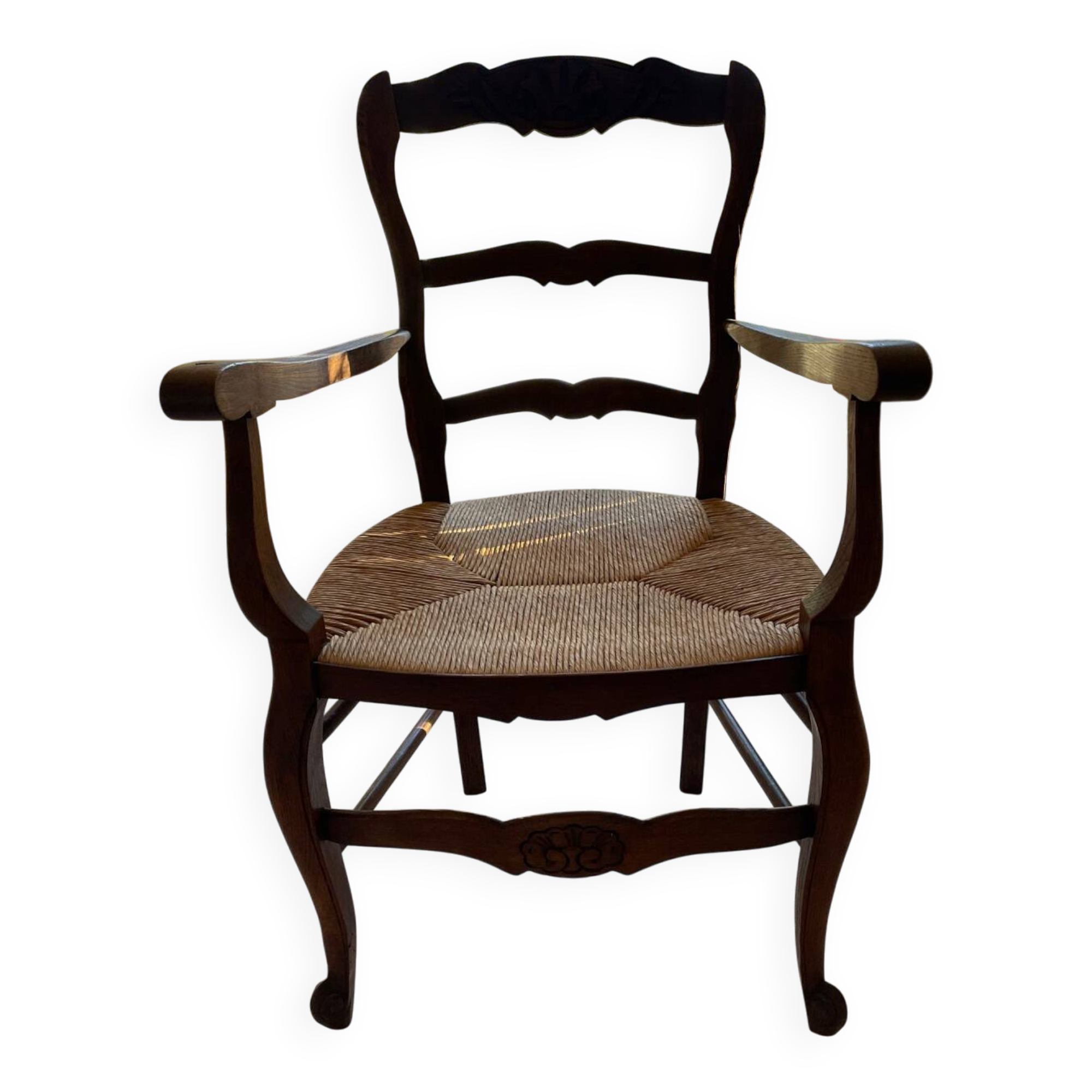 Straw armchair