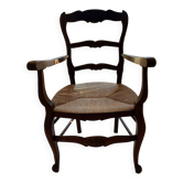 Straw armchair