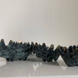 Vintage 1950 hedgehog ashtrays by Walter Bosse for Hertha Baller