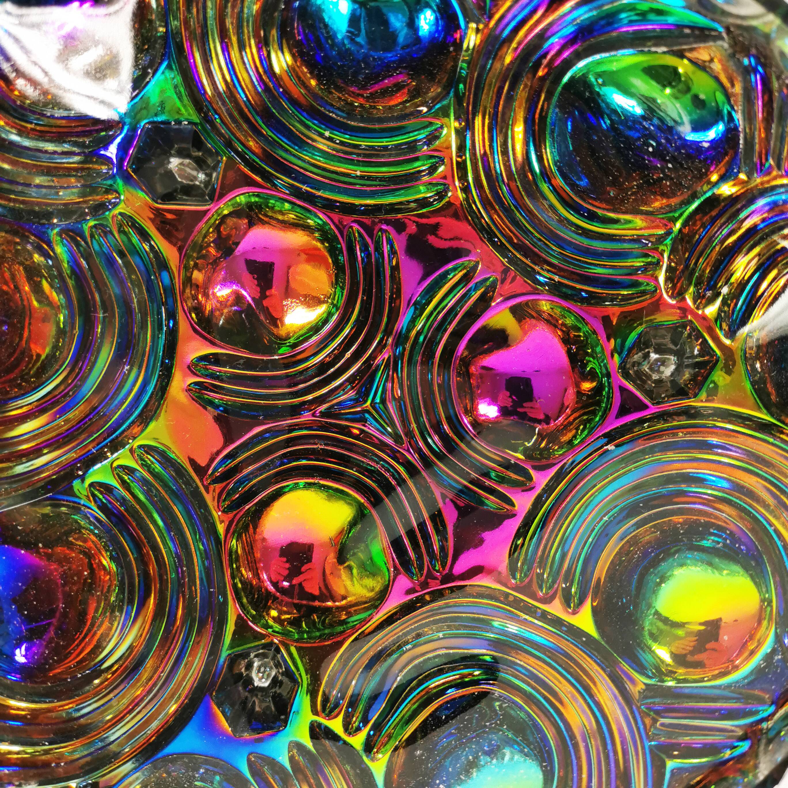 Crystal plate, LGW Leinauer Glassware, Germany 1970s