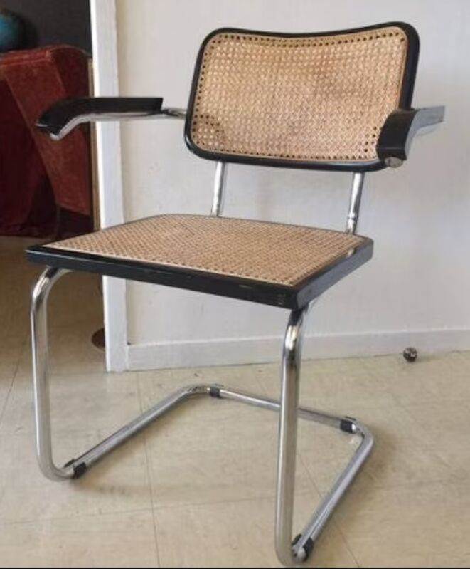 Pair of Cesca armchairs by Marcel breuer