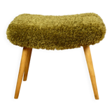 High stool seat khaki / olive / redhead - beech legs