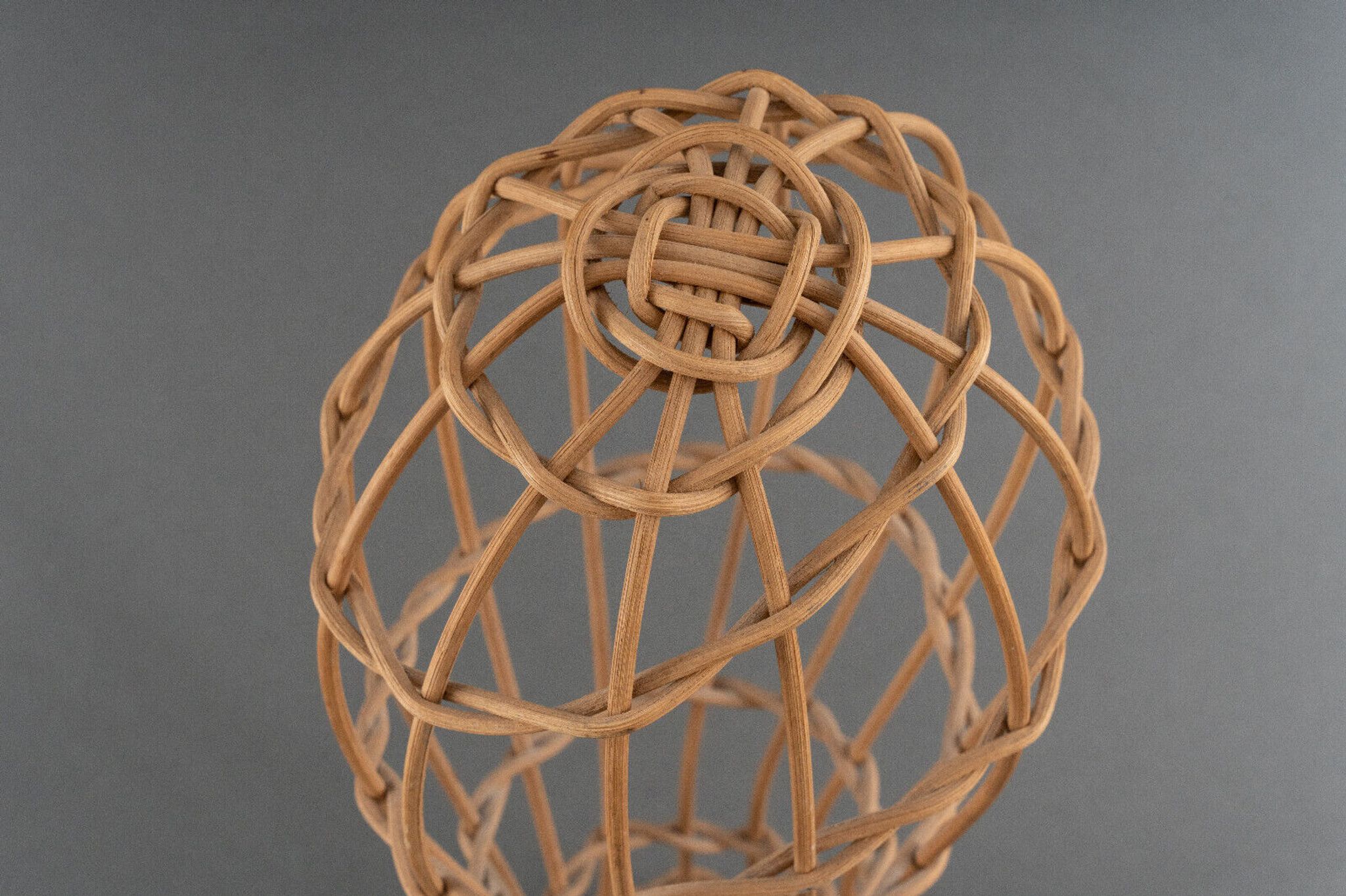 Head to hat Marotte Rattan hat shop head 1950