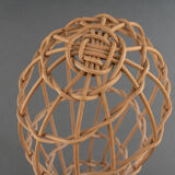 Head to hat Marotte Rattan hat shop head 1950