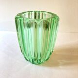 Glass vase signed Pierre D'Avesn, 1950s