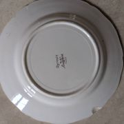Deux assiettes plates Sarreguemines Agreste
