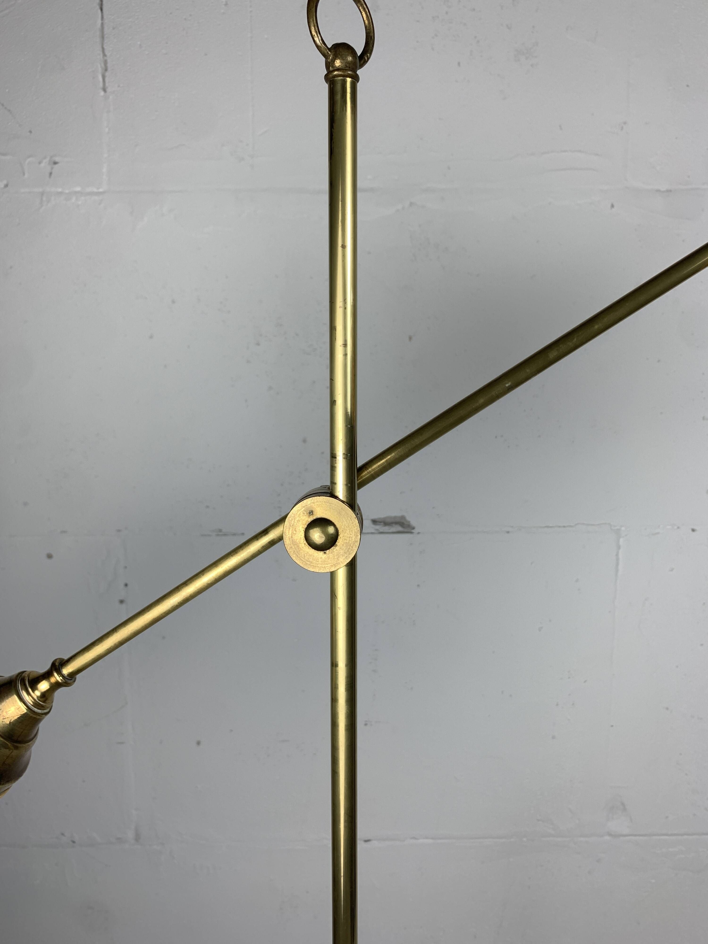Italian adjustable floor lamp in pencil reed bamboo rattan and brass, 1970s