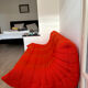 Togo 3-seater sofa by Ligne Roset, Vidar Carrot fabric.