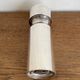 Space Age pepper mill from 1960 in silver-plated metal, 1970.