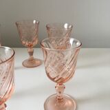 6 verres à liqueur Rosaline