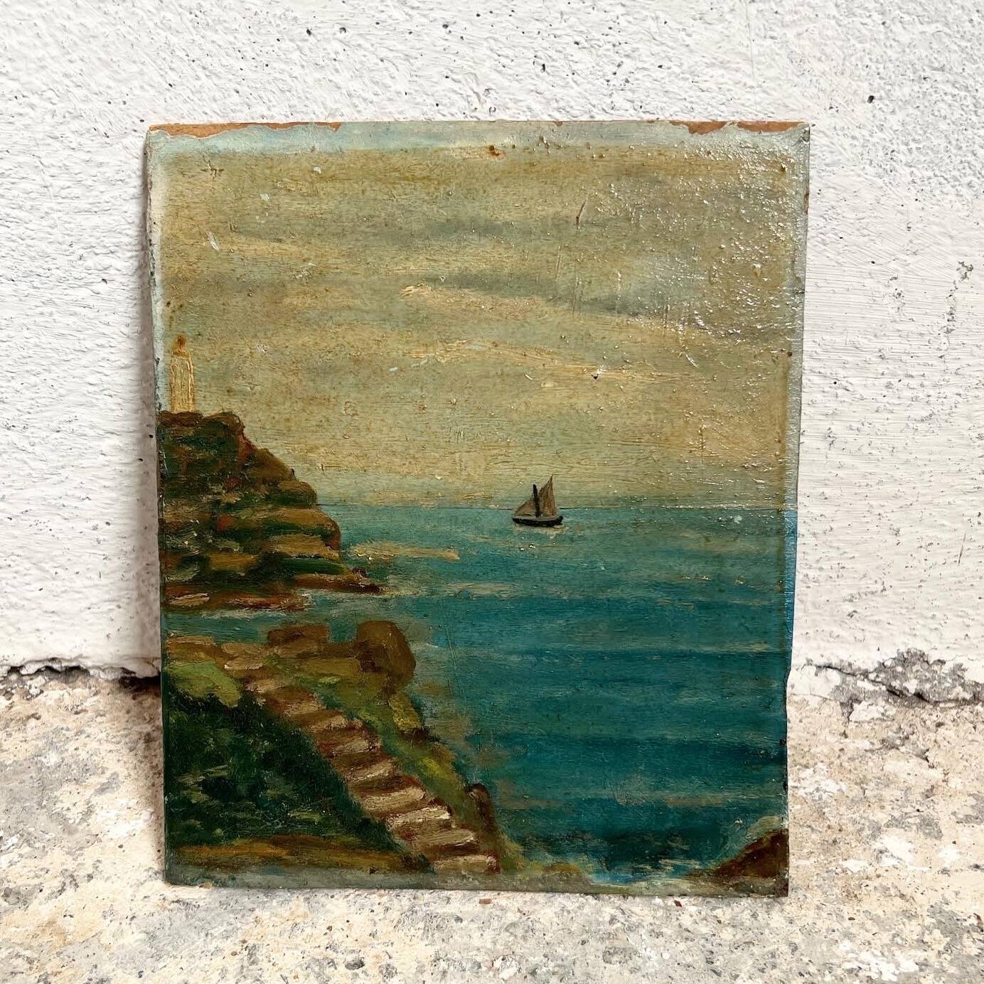 Brittany seaside marine painting