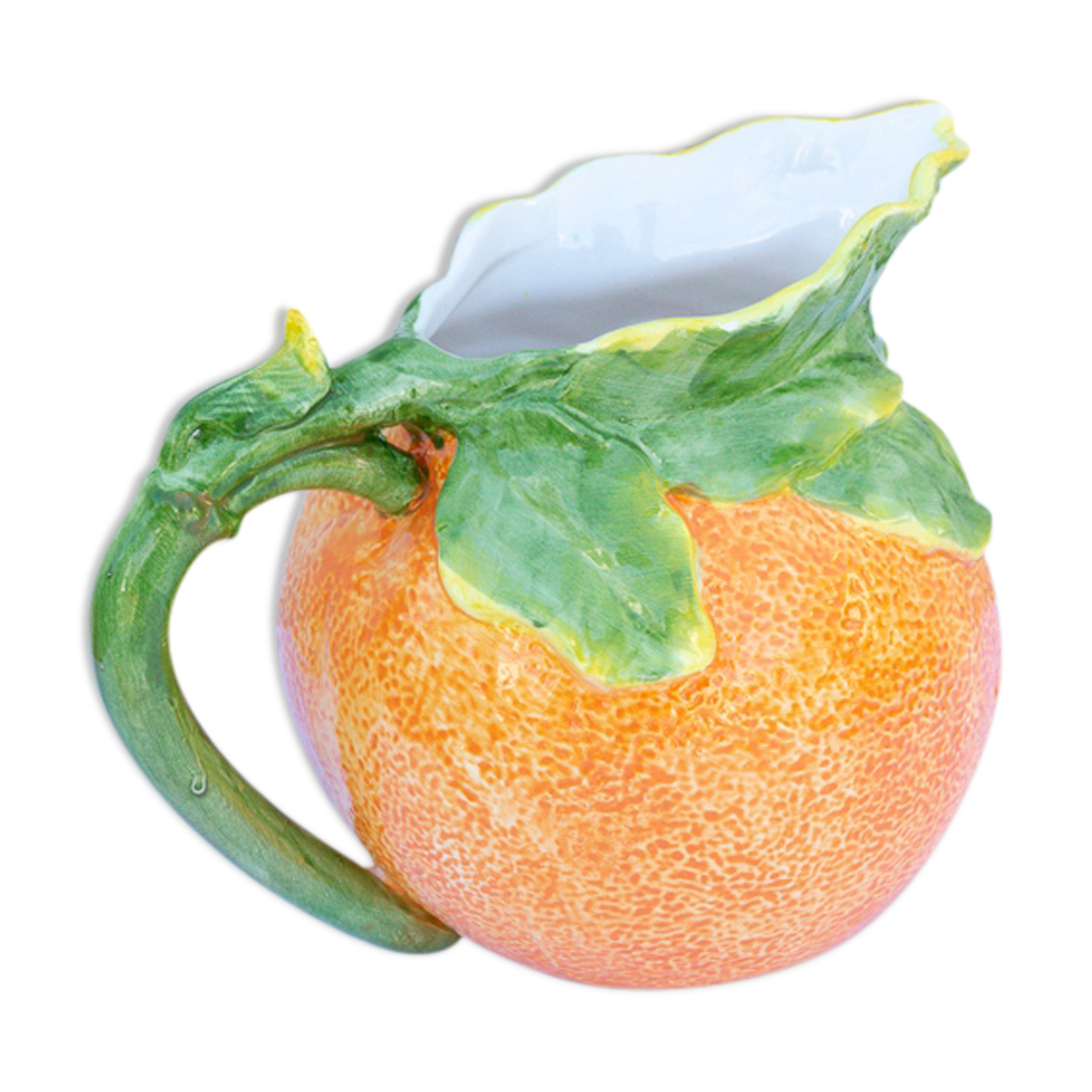 Pitcher in an orange-shaped slurry