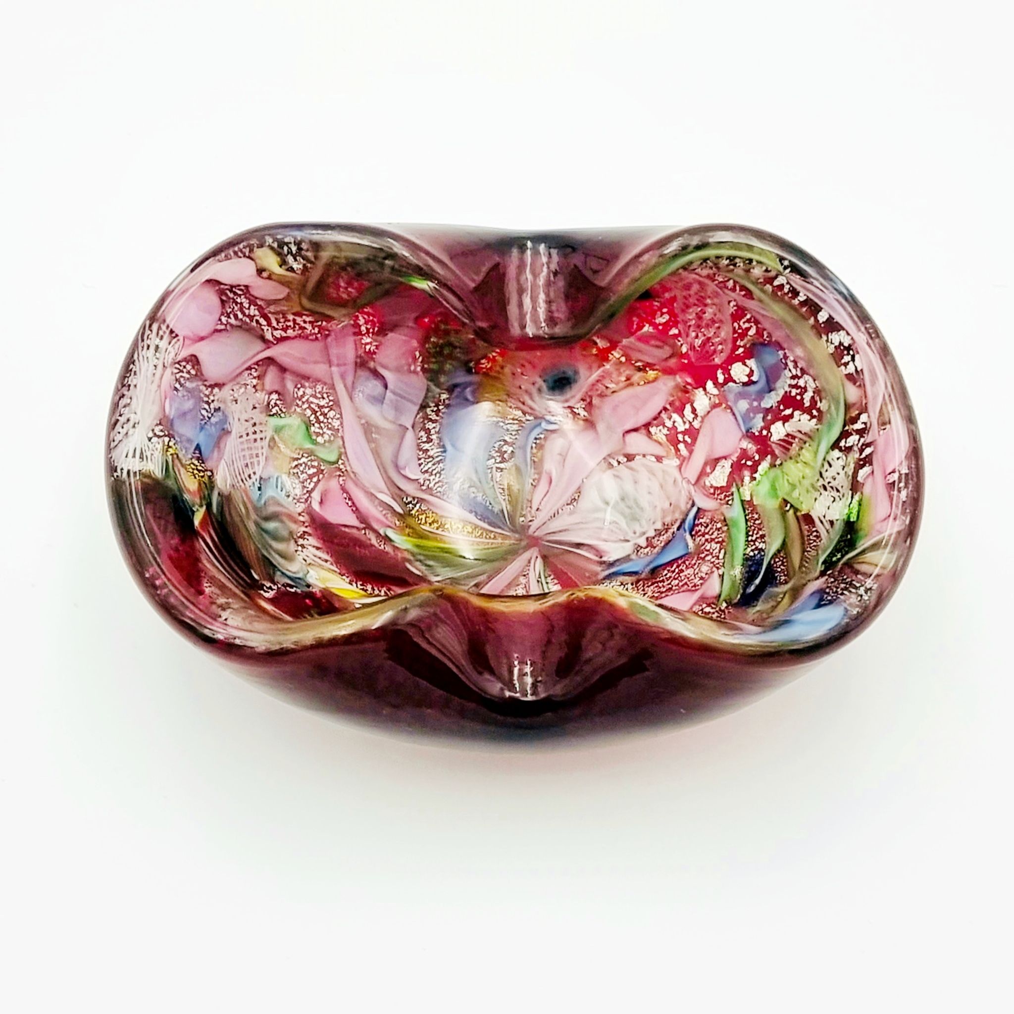 Vintage Murano Glass Bowl by Dino Martens for Aureliano Toso, 1950s