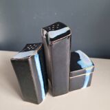 Vintage ceramic salt pepper mustard set