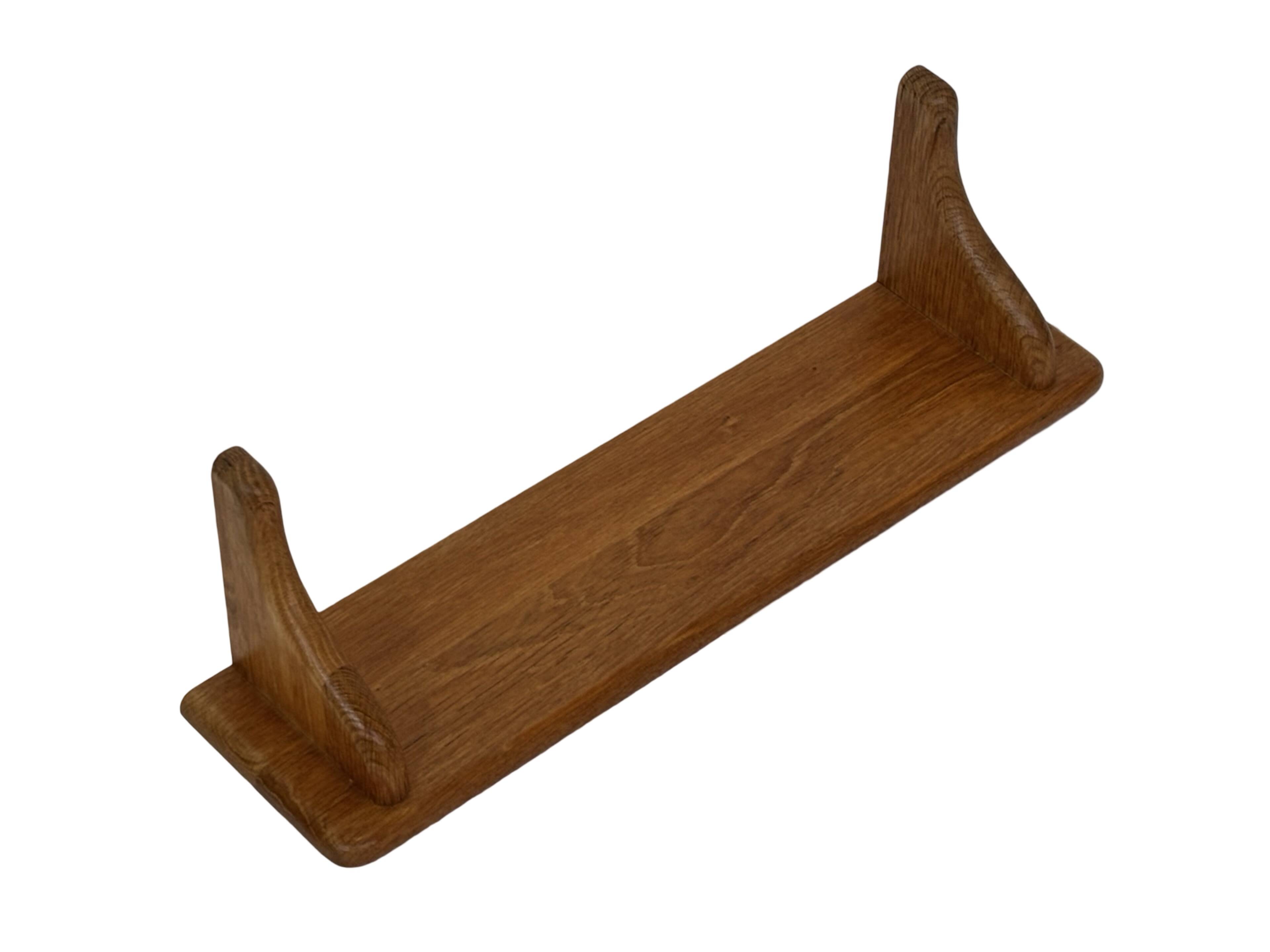 Vintage book shelf wall rack 1970s wood minimalist design