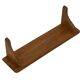 Vintage book shelf wall rack 1970s wood minimalist design