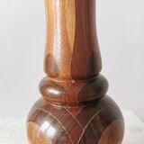 Vintage Wooden Vase: Handcrafted Wood Sculpture, Home Decor