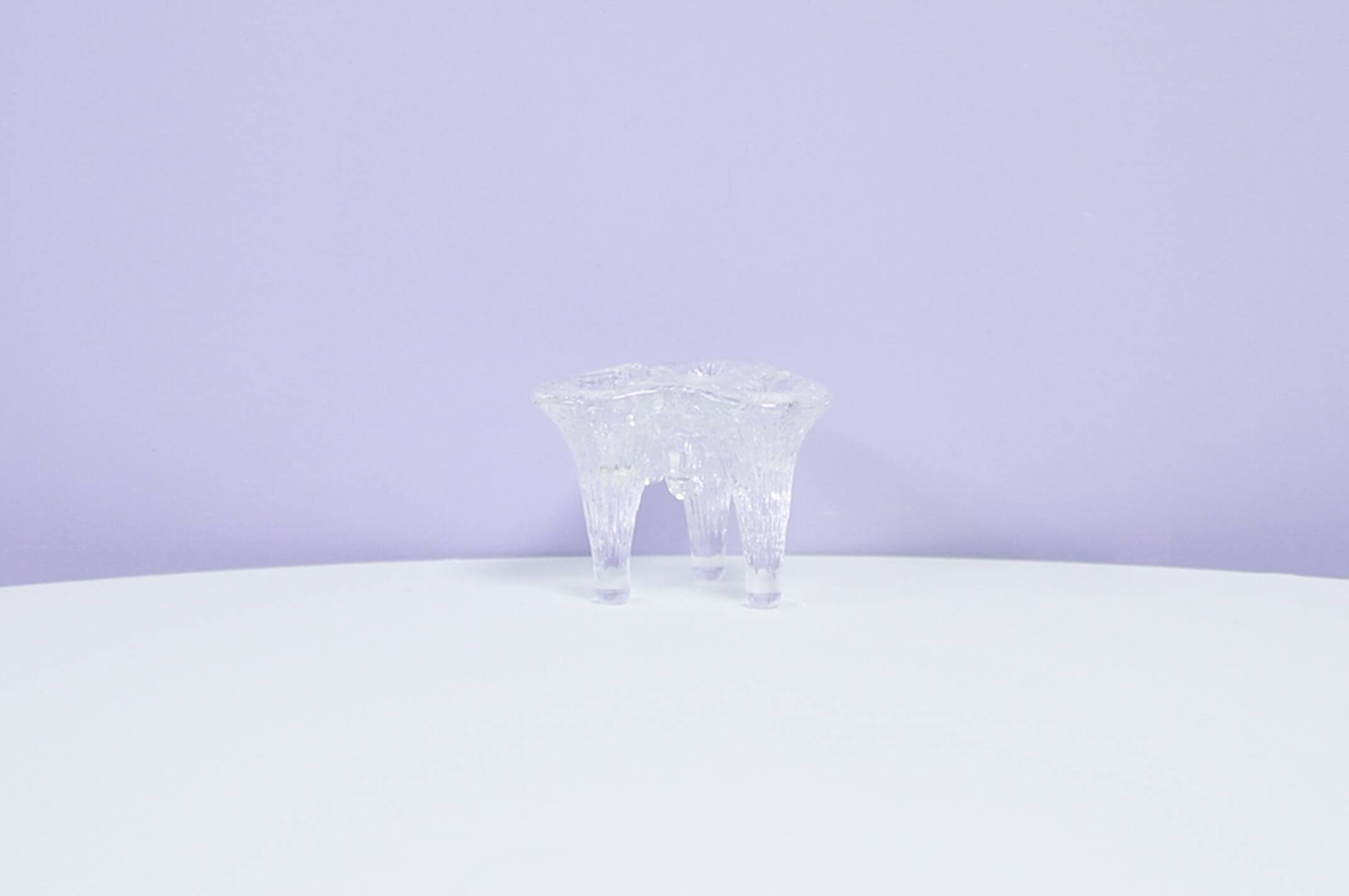 vintage igloo candlestick Kosta Boda by Göran Wärff