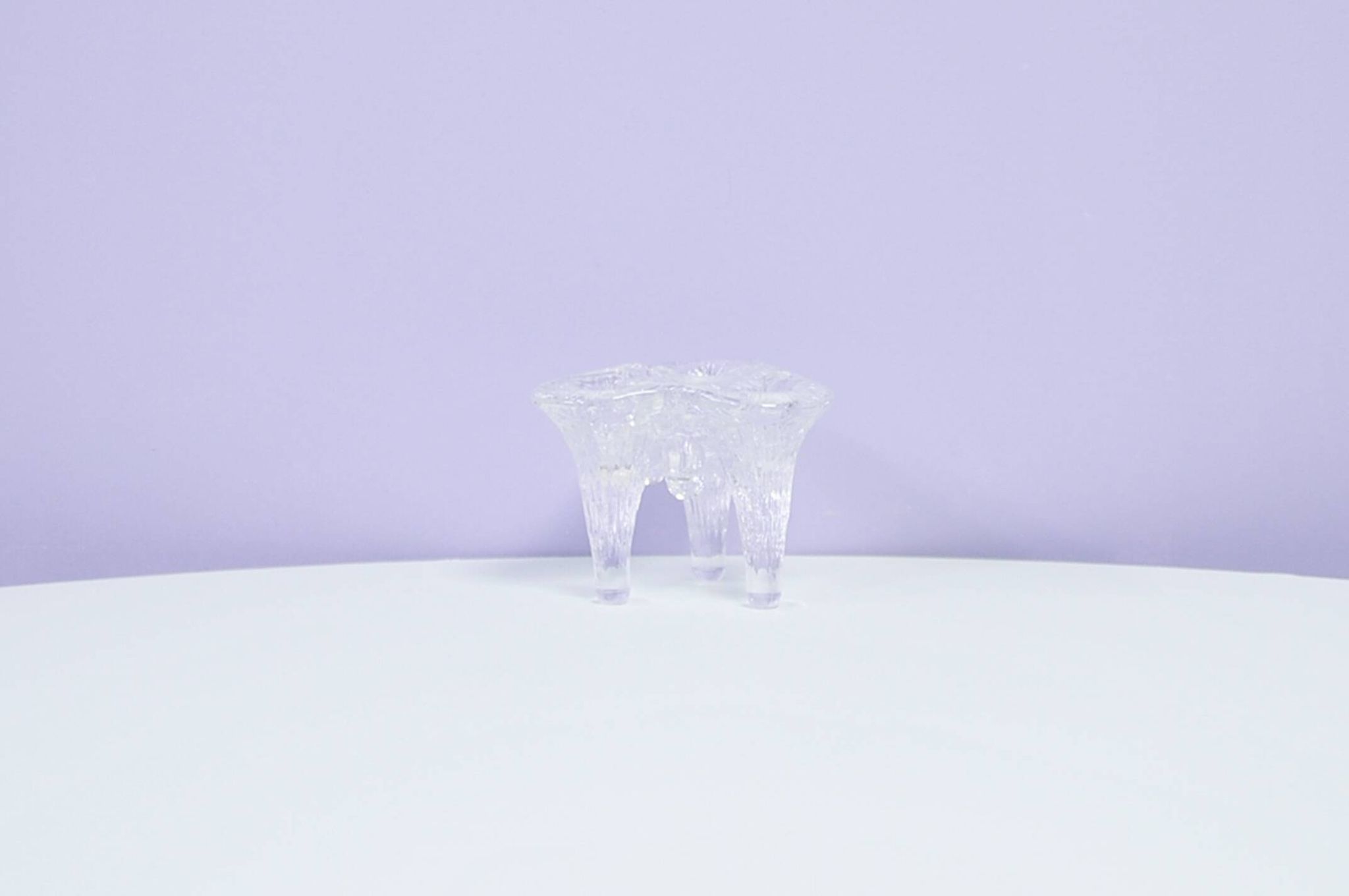 vintage igloo candlestick Kosta Boda by Göran Wärff