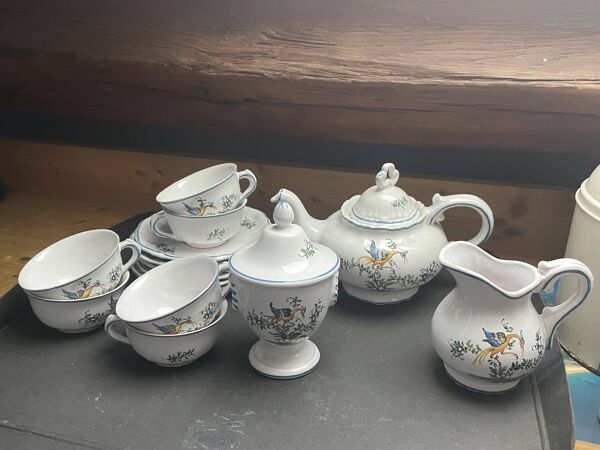 Service cafe ou the faience moustiers