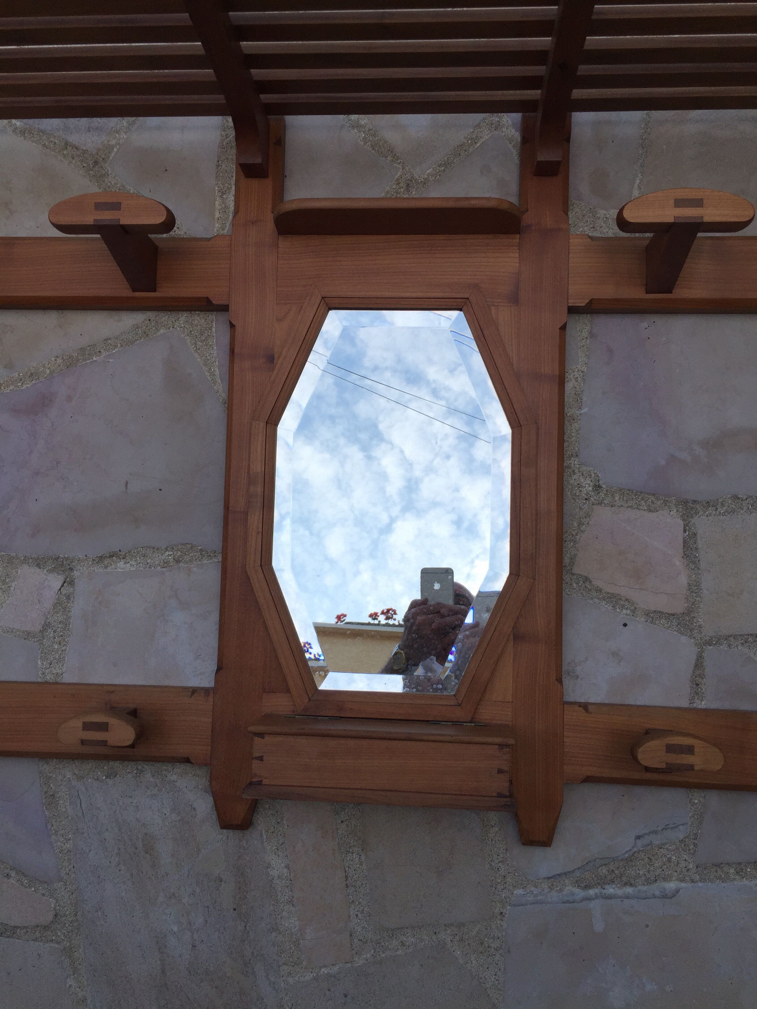 Large Scandinavian wall coat door