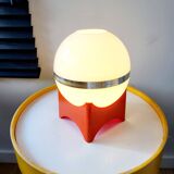 Space age tafellamp met oranje voet vierkant, kunststof, jaren 1960