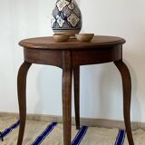 Ancien guéridon ou table d’appoint en bois style Louis XV