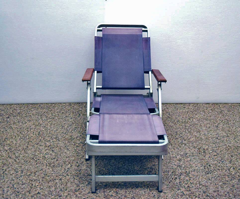 Rare deck chair from Transatlantico Michelangelo 1965