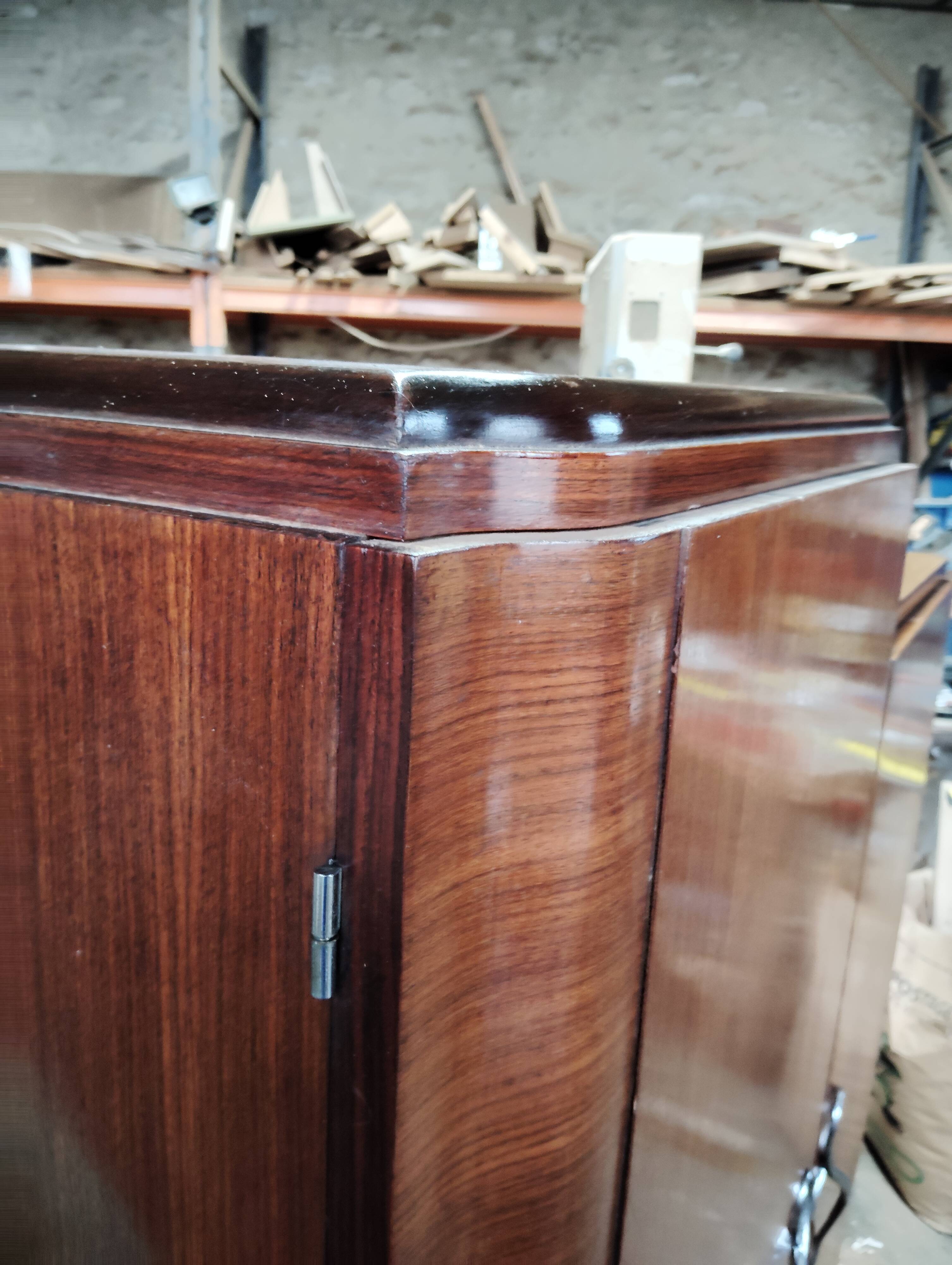 Asymmetrical art deco wardrobe