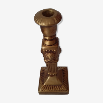 Golden ceramic candleholder