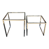 Glass nesting coffee tables