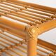 Scandinavian bamboo and rattan bench, second half of the 20th century