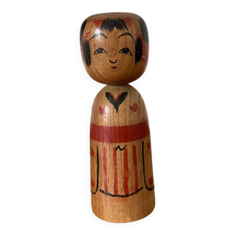 Japanese Kokeshi doll - 14 cm - Made in Japan