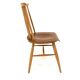 Set of 4 Scandinavian "Pinnstol" beech chairs, Sweden, 1960