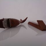 Danish Teak Shark with Stand, 1960s