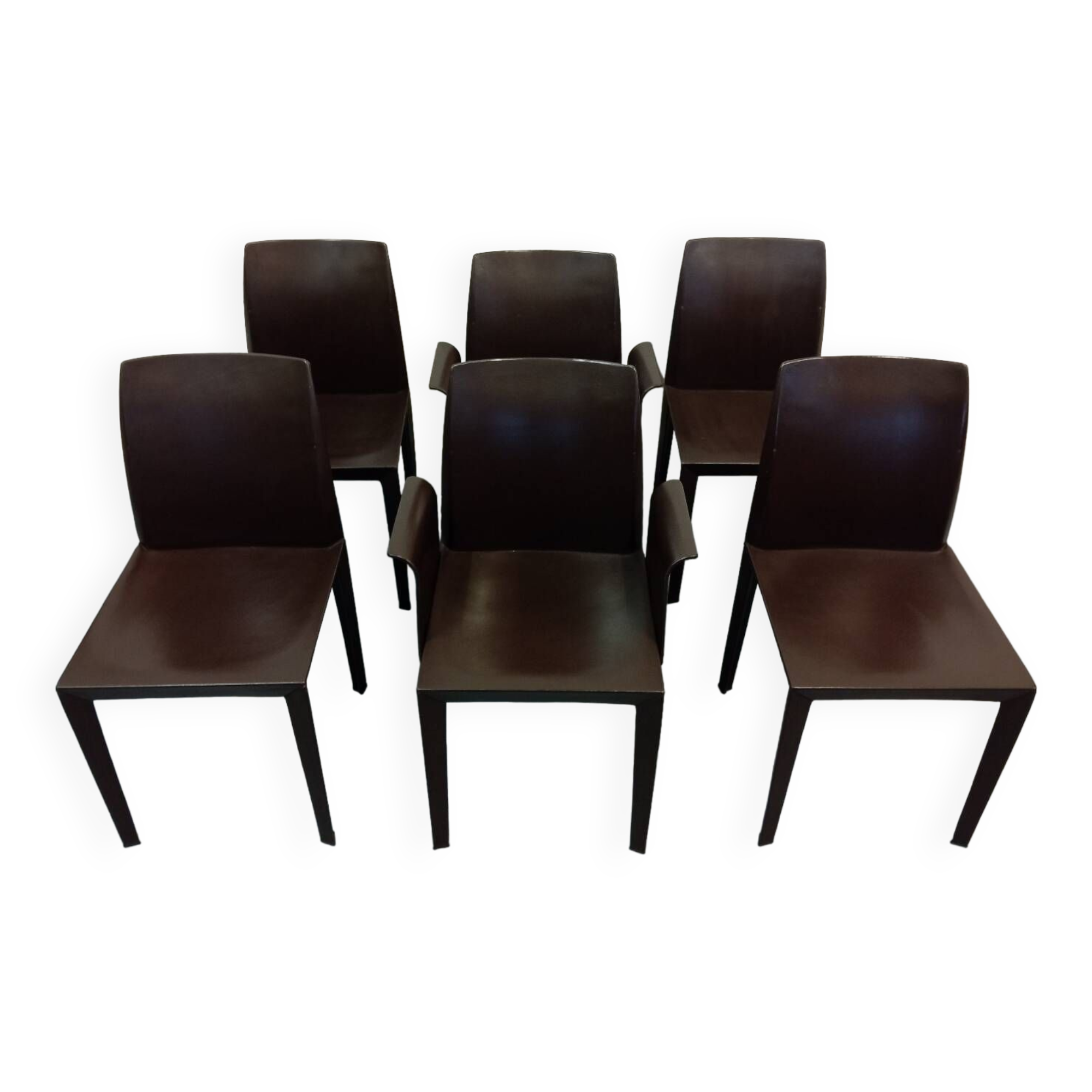 Lola leather chair/armchair designed by Poltrona Frau