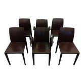 Lola leather chair/armchair designed by Poltrona Frau