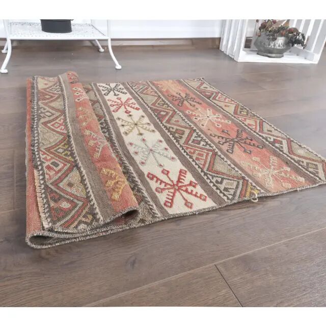 Vintage Handmade Turkish Wool Rug 65x90
