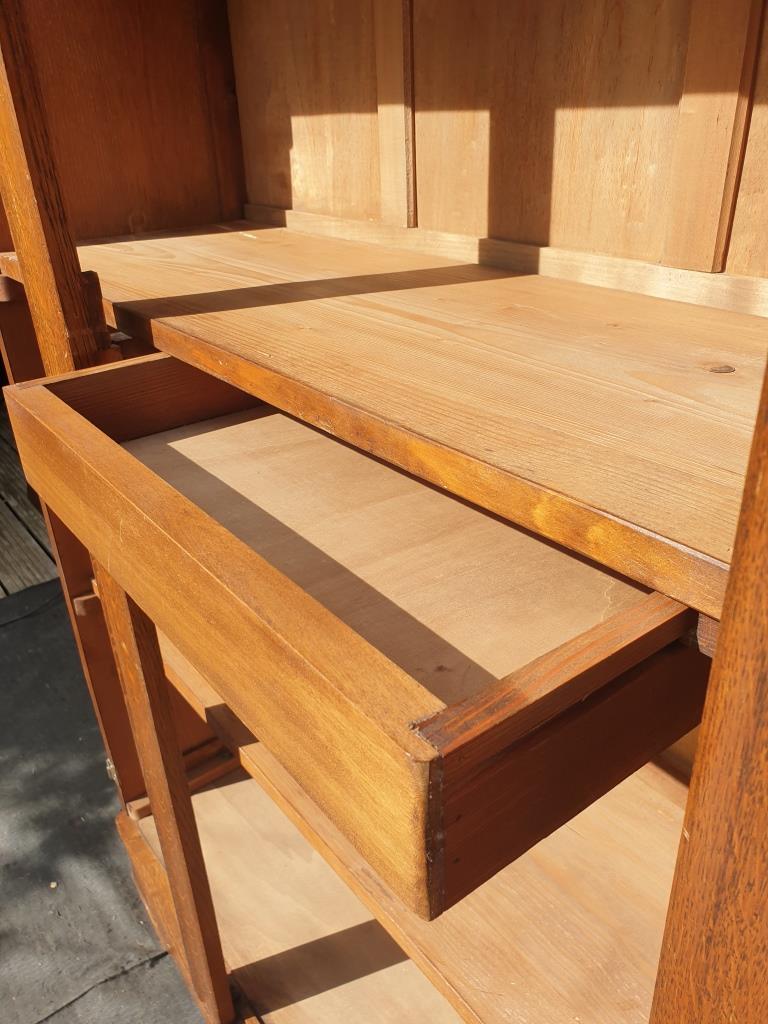 Art deco cabinet bookcase dark oak l135