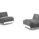 Suite of 2 armchairs Orbis by Luigi Colani for Cor Sitzcomfor 1970