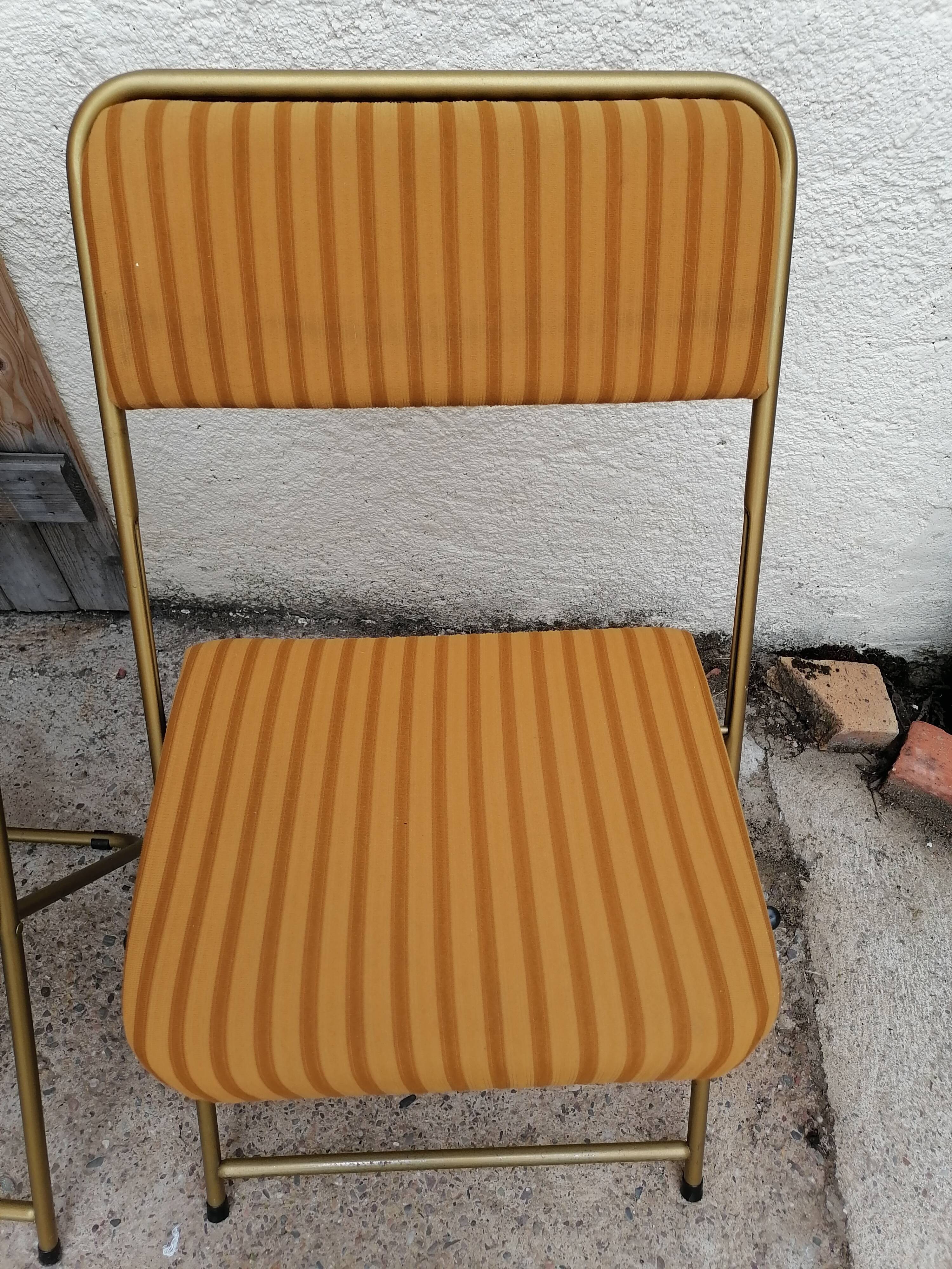 Set of 2 folding chairs lafuma 1960 1970