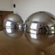 Pair of art Deco wall lamps in chrome brass shape basin 40s 50s