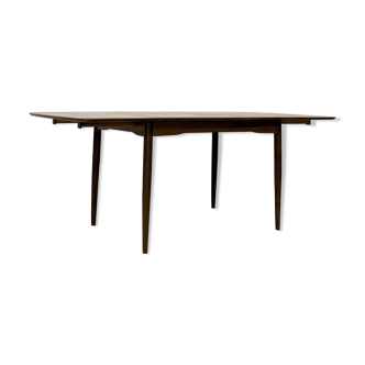 EXTENDABLE TEAK TABLE, NORWAY BRØDRENE SØRHEIM, NESTTUN, 1950s/60s, VINTAGE