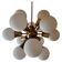 Space Age brass Design Chandelier Sputnik by Kamenicky Senov, 1970s