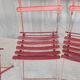 Set of 4 vintage folding garden chairs