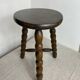 Turned wooden stool