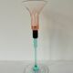Design candleholder Christinenhütte Germany. Unique Design Cristinen Hütte. German glass.