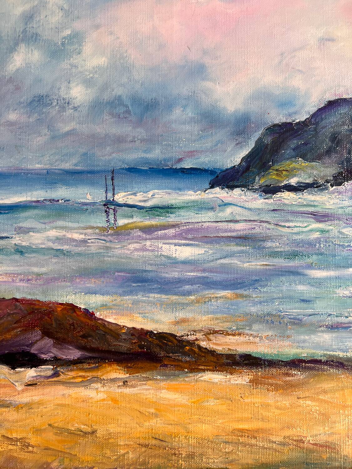 Sea landscape painting
