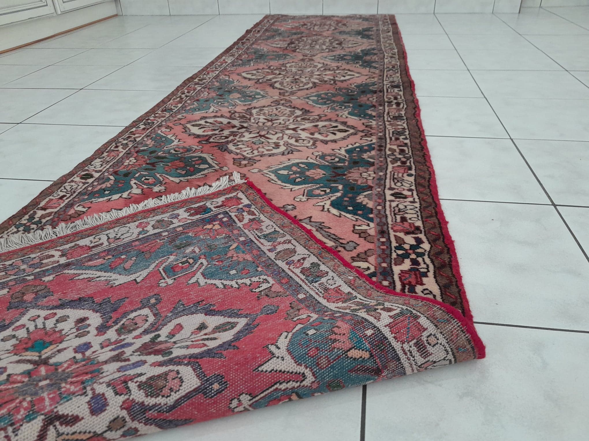 Carpet persian gallery hamadan handmade 328x82cm